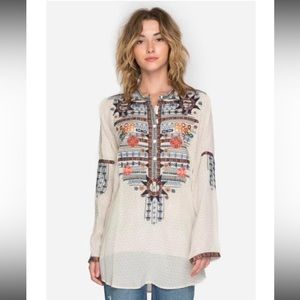 LAST CHANCE Johnny Was NOMEO SILK BLOUSE xs